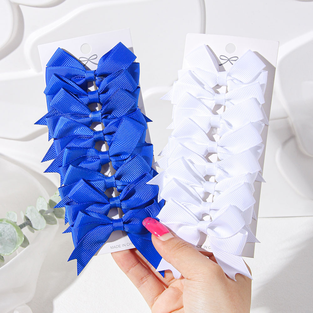 Ribbon Bow Gift - 2/4/6 шт., сине-белая лента с бантом,