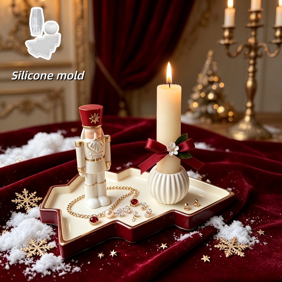 Nutcracker Figurine - 3 шт. силиконовых форм в виде
