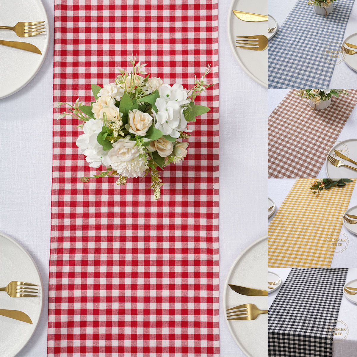 Christmas Table Runner - Дорожка на стол в деревенском стиле