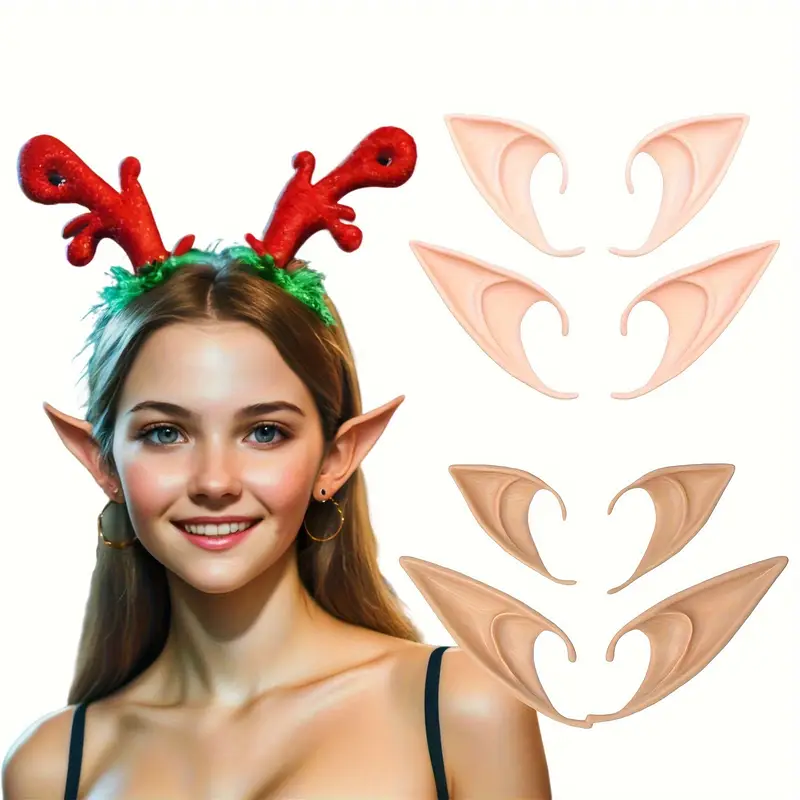 Elf Costume Christmas - Изысканные латексные уши эльфа для мистической
