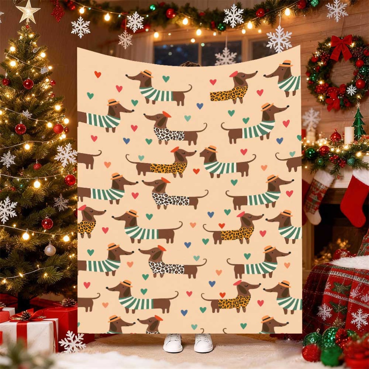 Christmas Throw Blanket - Новое теплое и уютное одеяло-плед с