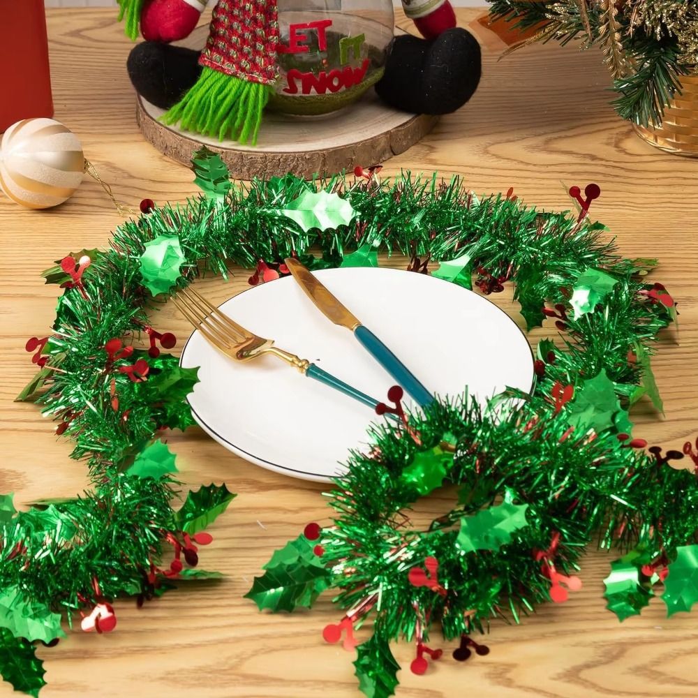 2 шт. многоразовые 2 м рождест – обзор и цена Tinsel Garland Decoration
