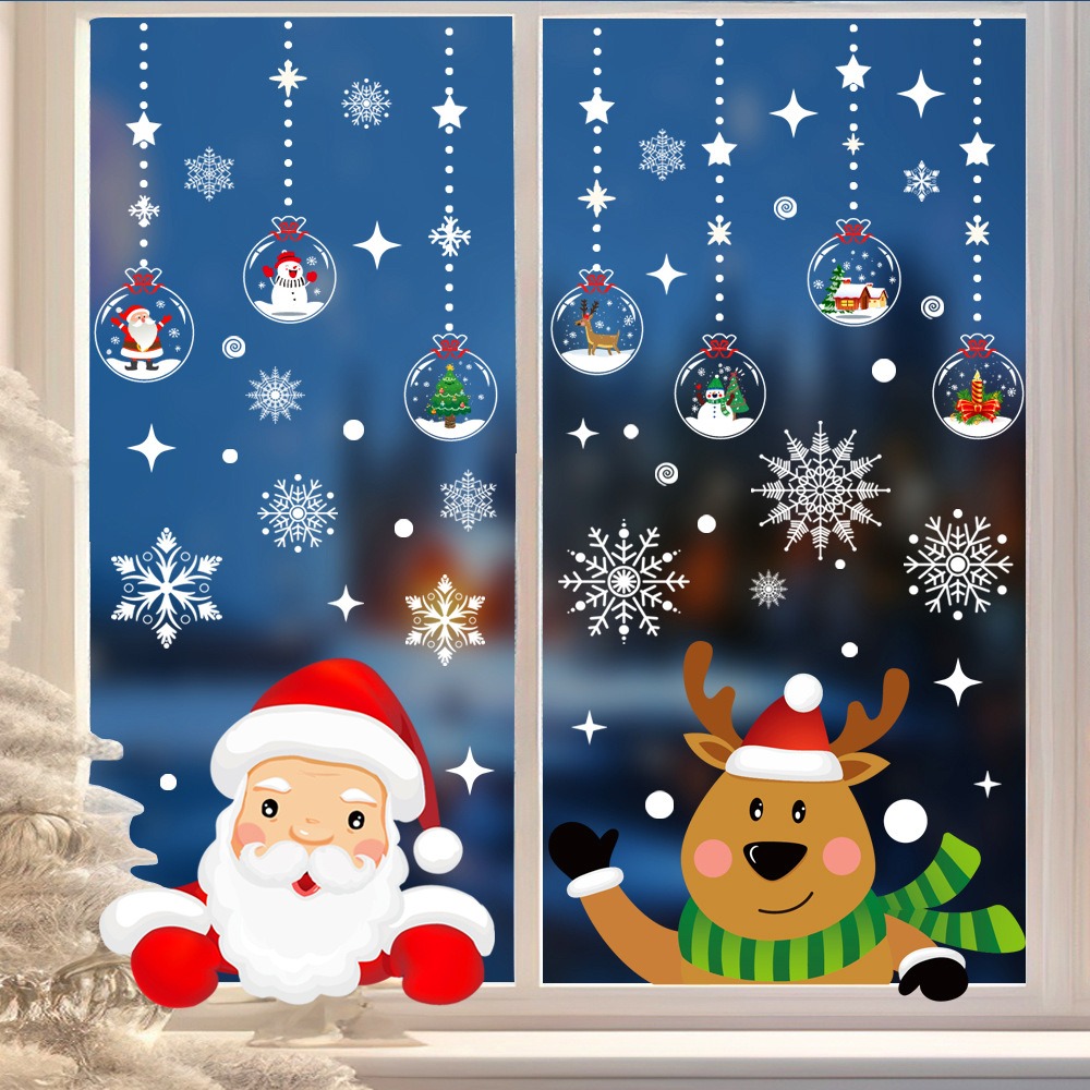 Мультяшная рождественская накл – обзор и цена Snowflake Window Decal