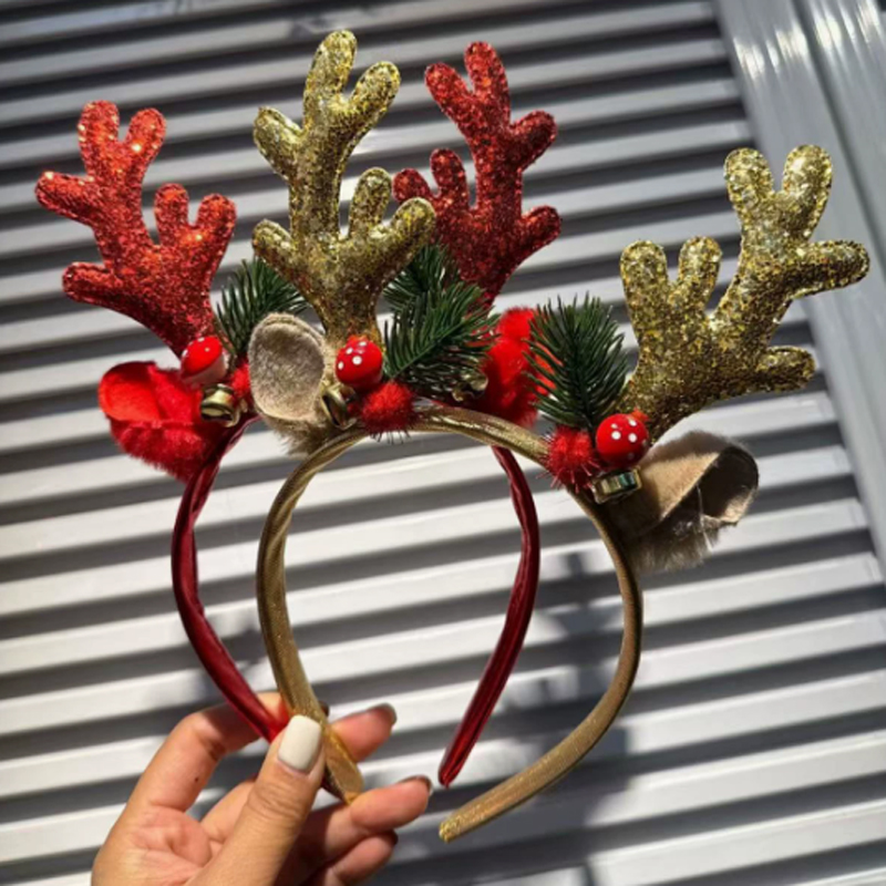 Рождественский блестящий ободо – обзор и цена Reindeer Antlers Headband