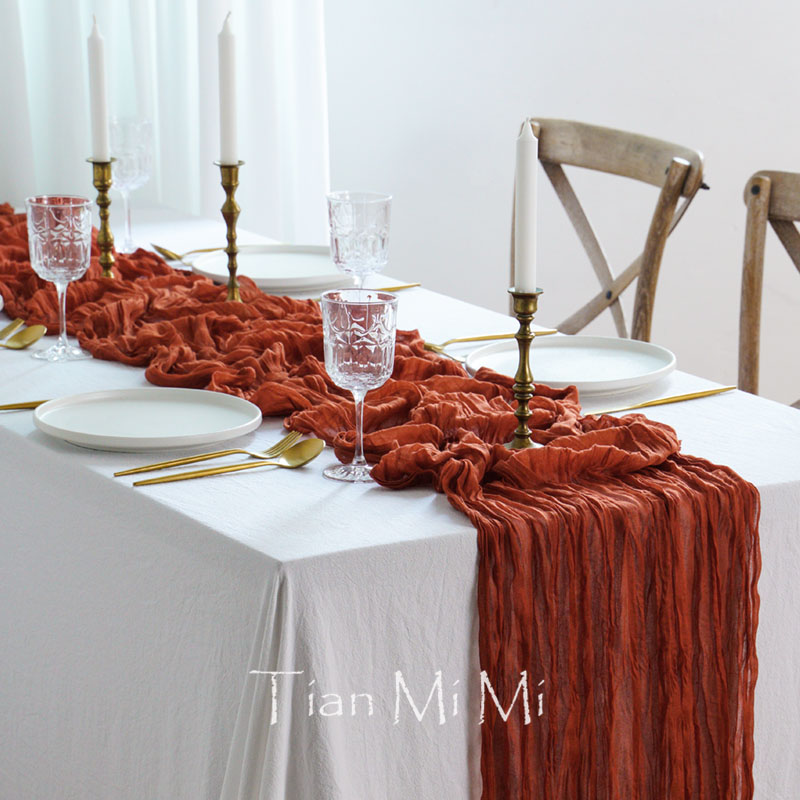 Полупрозрачная марлевая скатер – обзор и цена Christmas Table Runner