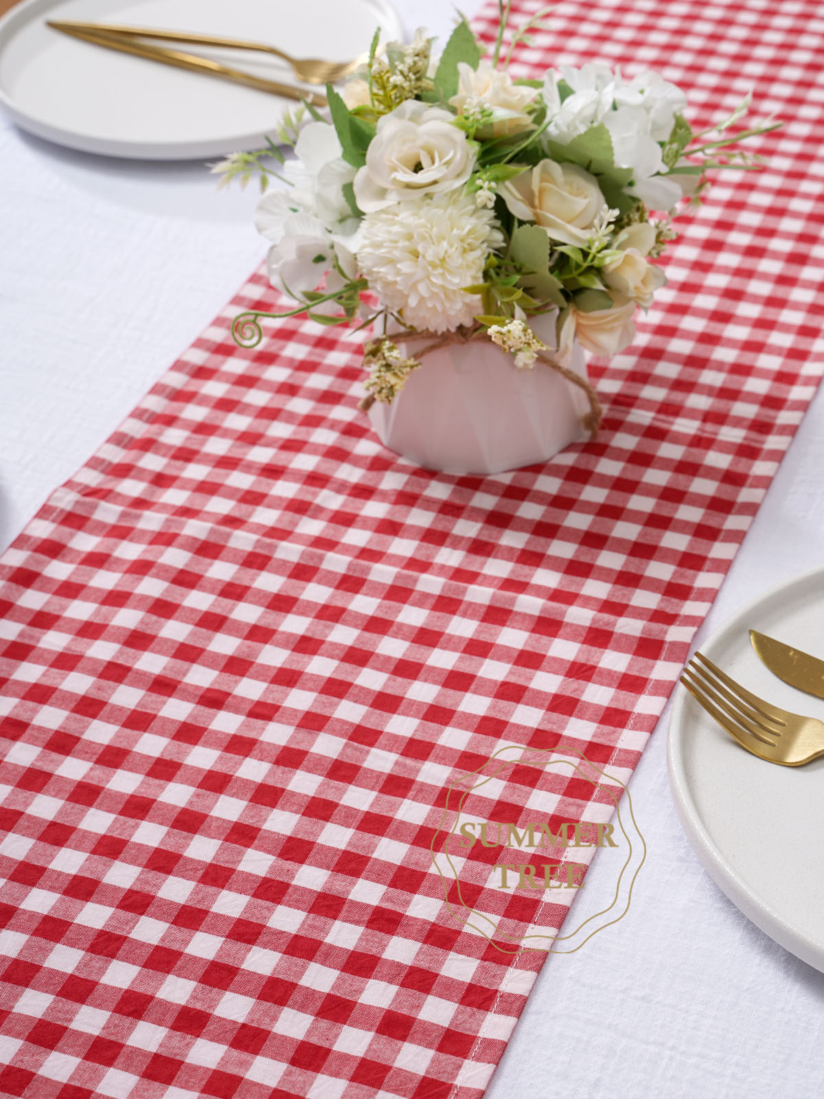Дорожка на стол в деревенском  – обзор и цена Christmas Table Runner