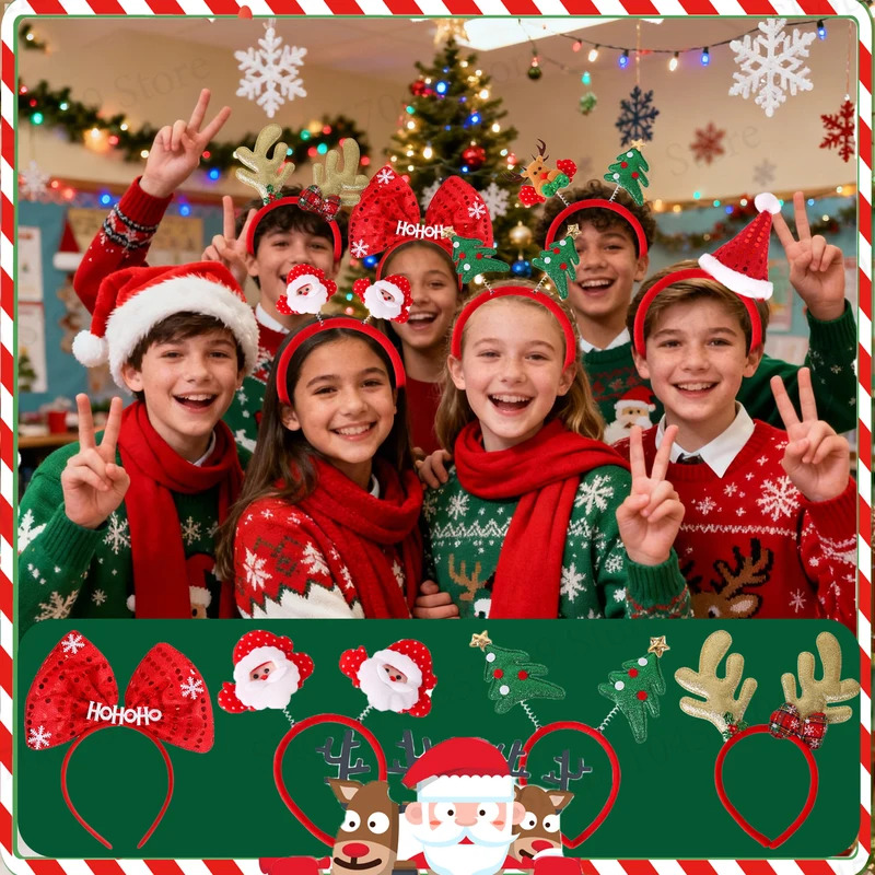 12-120 шт. Рождественская повя – обзор и цена Reindeer Antlers Headband