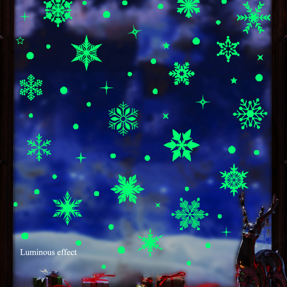 Красочные светящиеся снежинки, – обзор и цена Snowflake Window Decal