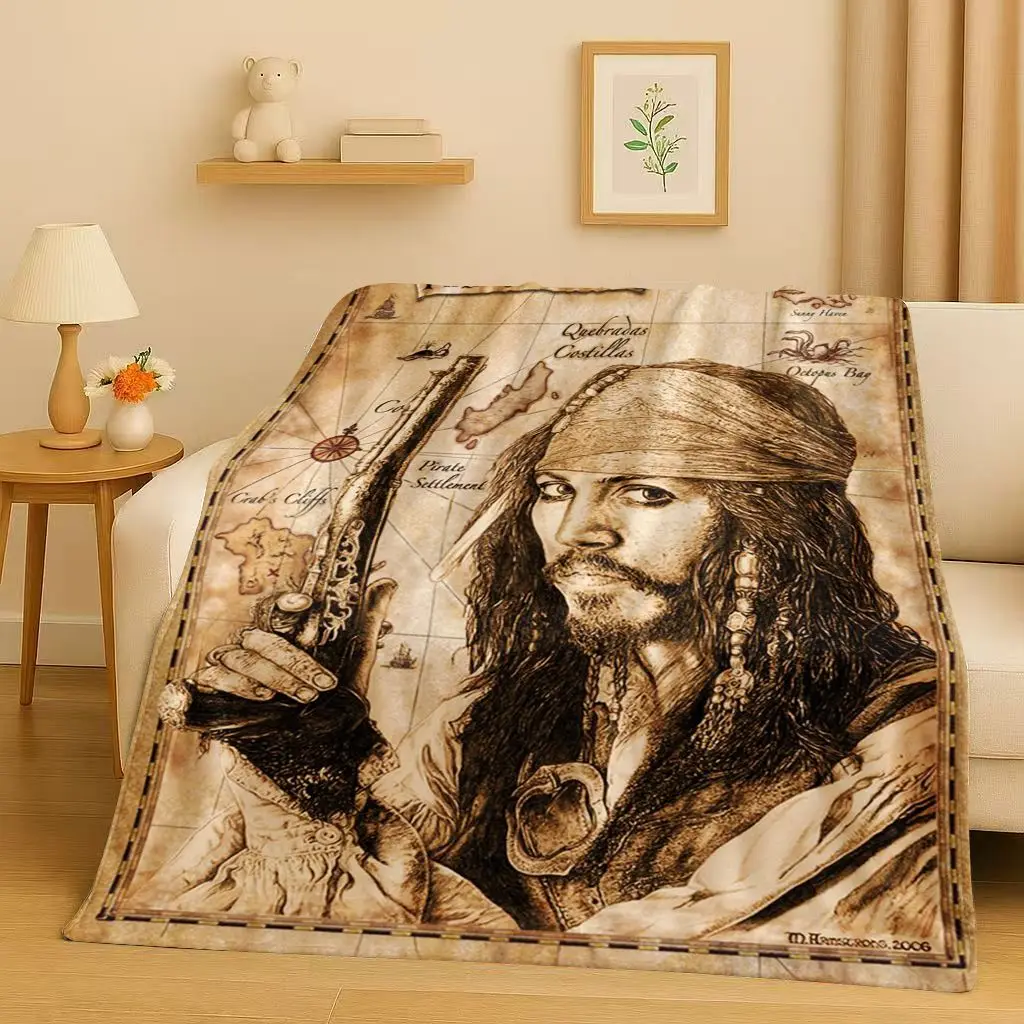 3D-плед из фланели «Пираты Кар – обзор и цена Christmas Throw Blanket