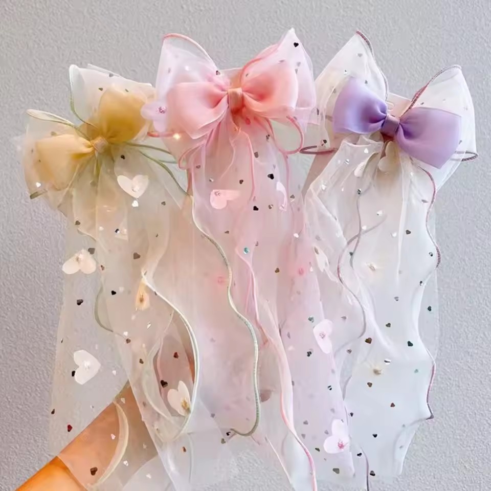 Корейская заколка для волос с  – обзор и цена Ribbon Bow Gift