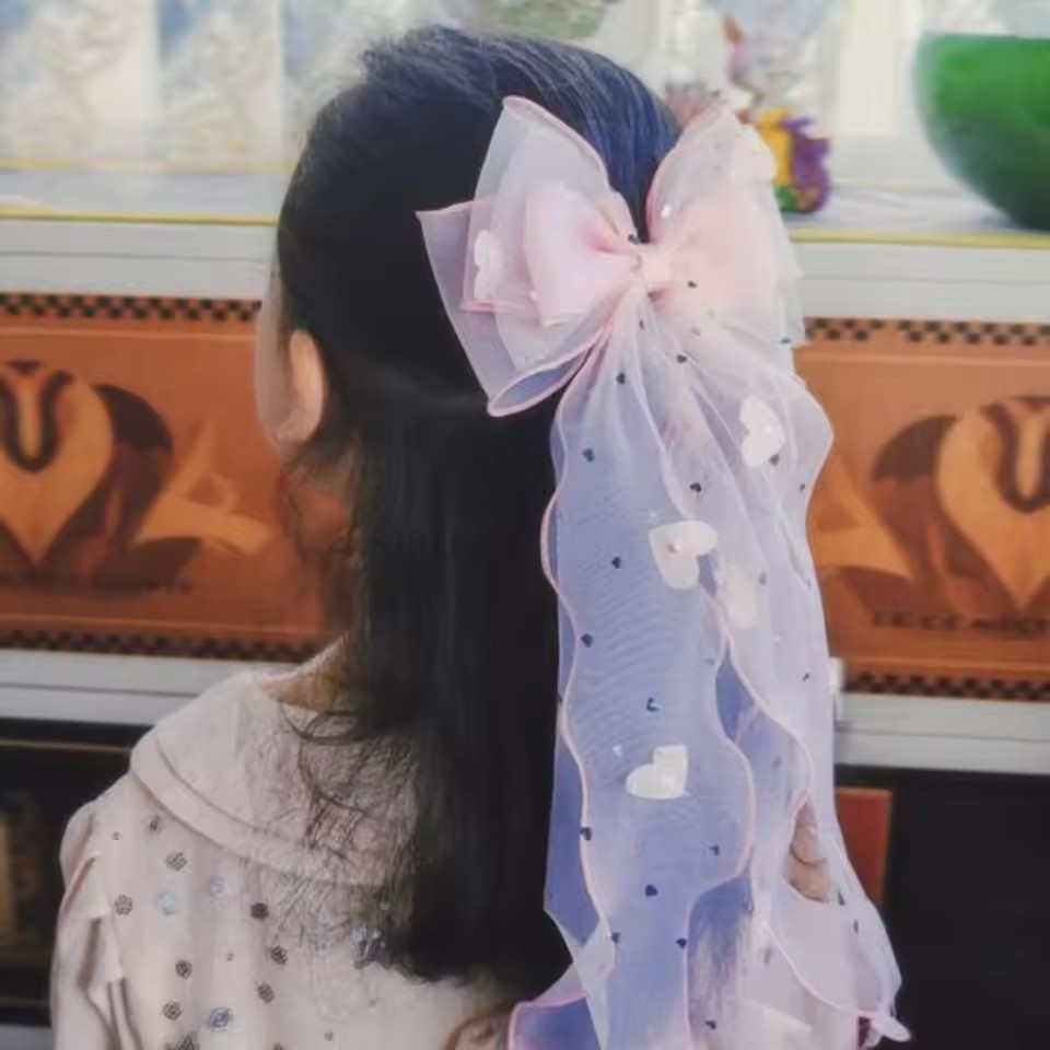 Корейская заколка для волос с  – обзор и цена Ribbon Bow Gift