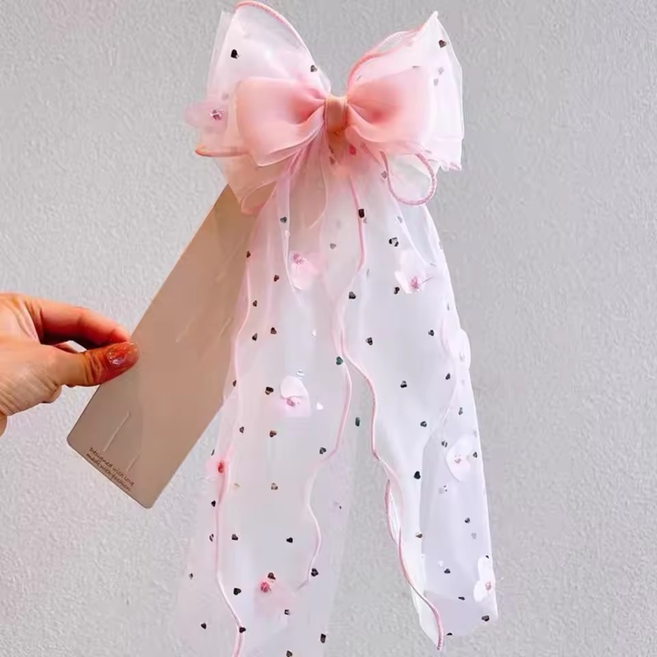 Корейская заколка для волос с  – обзор и цена Ribbon Bow Gift